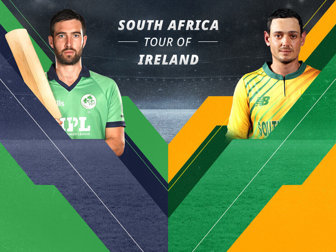 Match #2 - odi of south africa tour of ireland, 2021: ireland vs south africa banner