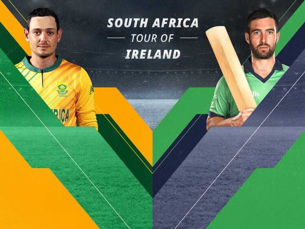 Match #4 - t20 of south africa tour of ireland, 2021: ireland vs south africa banner