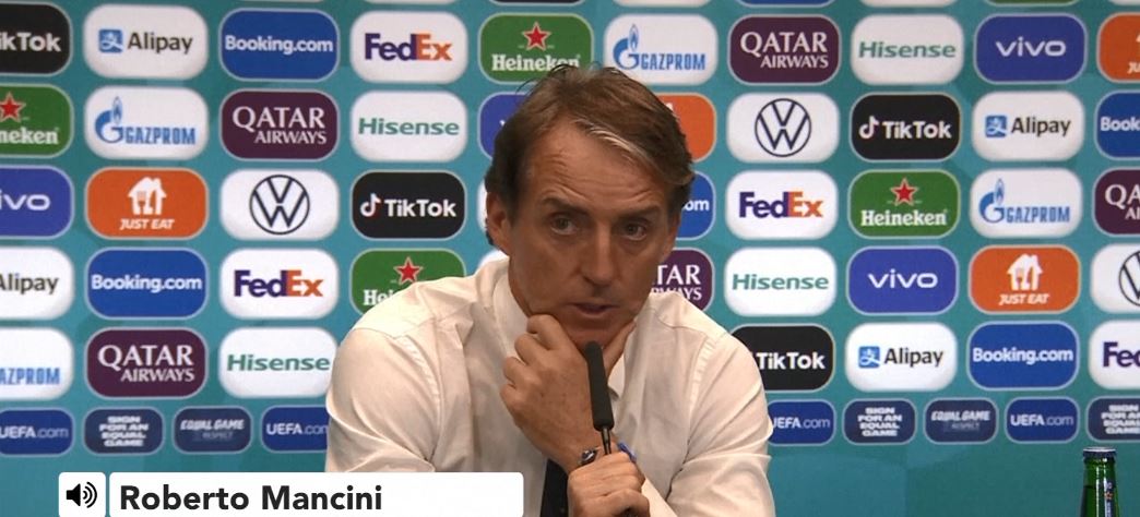 Mancini praises Spain after Italy reach Euro 2020 final on penalties