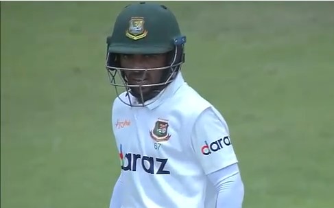 Mominul: Almost out. Almost out. Finally, OUT!
