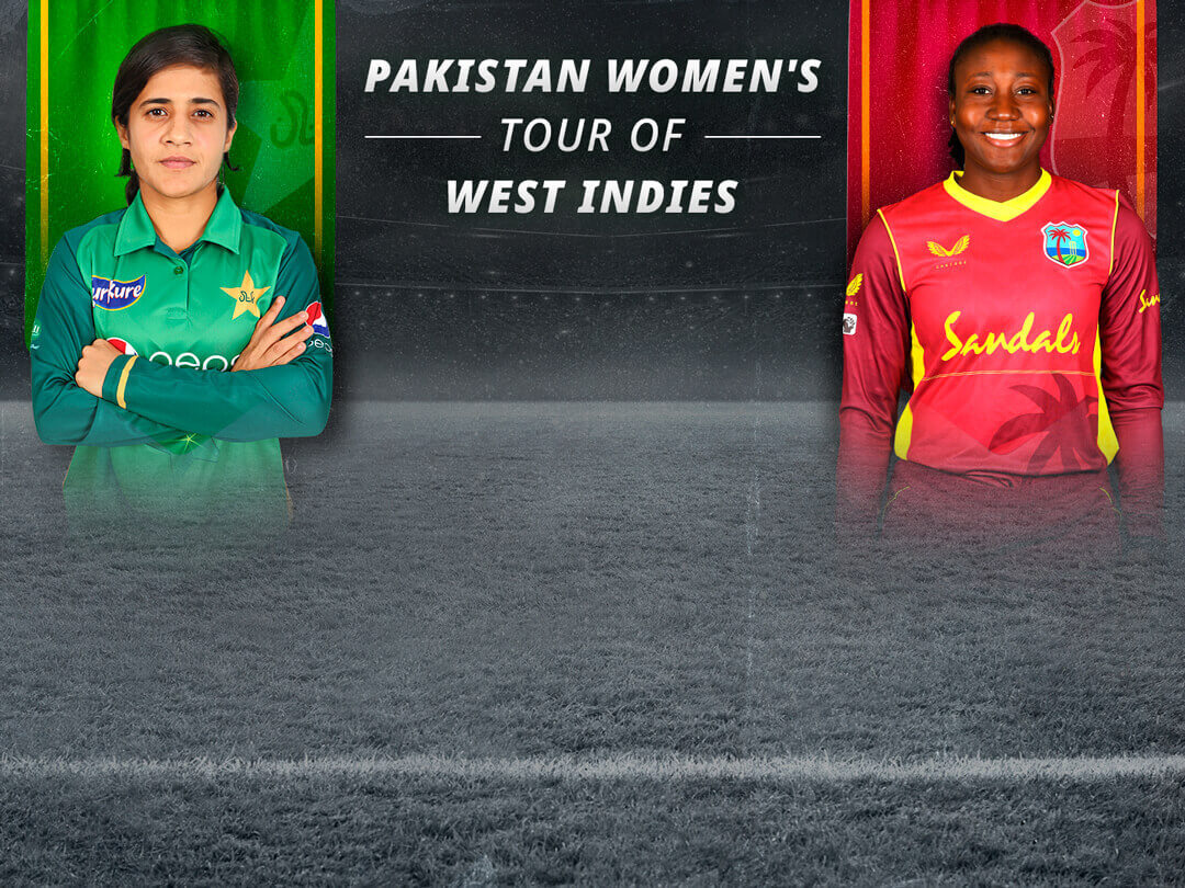 Match #8 - odi of pakistan women in west indies 2021: west indies women vs pakistan women banner