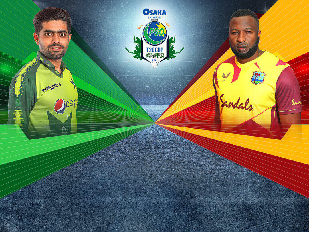 Match #2 - t20 of pakistan tour of west indies, 2021: west indies vs pakistan banner