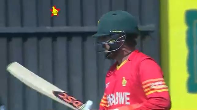 Hit-wicket! Brendan Taylor's bizarre dismissal