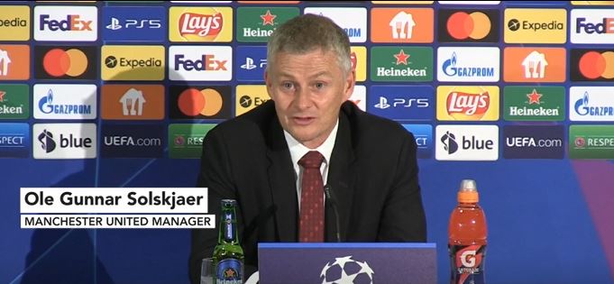 Solksjaer reflects on Man Utd's UCL opener defeat
