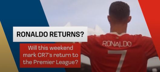 Ronaldo ready for EPL return this weekend