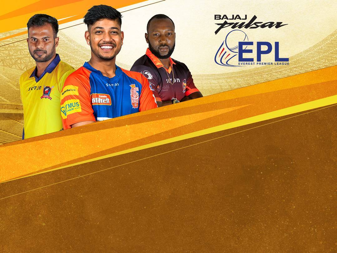  Of everest premier league, 2021: kathmandu kings xi vs bhairahawa gladiators banner