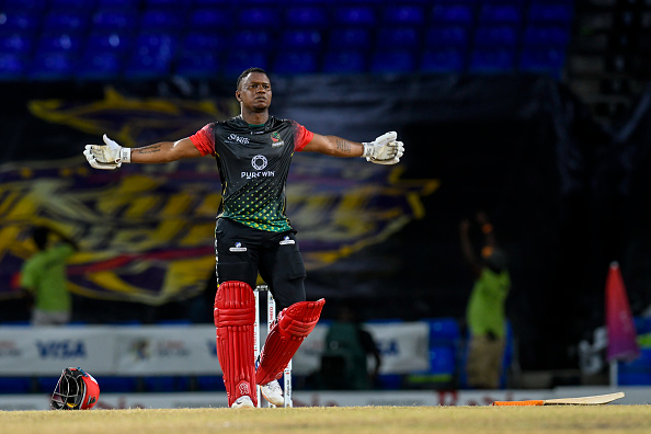 Evin Lewis' ton powers Patriots to top of the table