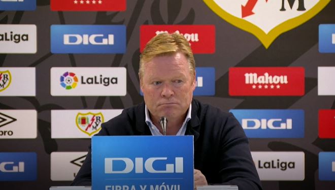 Koeman reacts to Barca's defeat at Rayo Vallecano