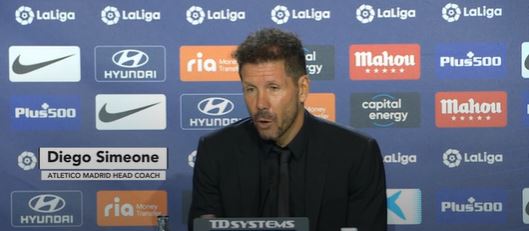 Simeone credits work ethic for Atletico's 2-0 win over Barca
