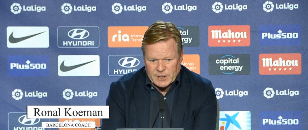 Koeman is happy to receive support from Barca president