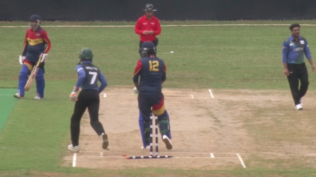 ICC Africa T20 WCQ, M2: LES vs SWZ – Match Highlights
