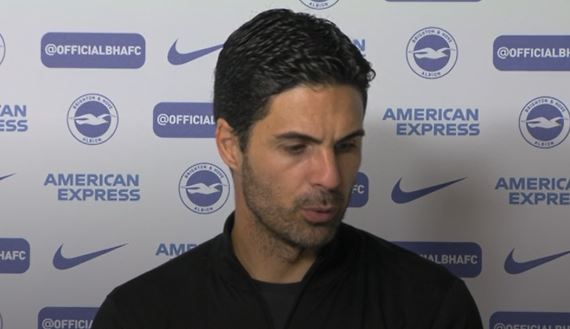 "We didn't deserve anything more at Brighton" - Arteta