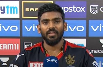 Bharat on that last ball six!