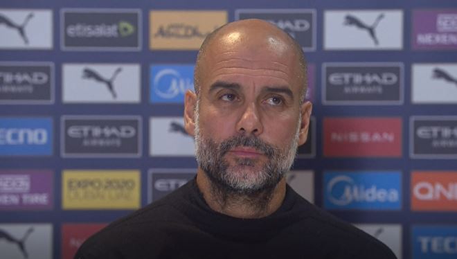 Pep reflects on Man City's lack of strikers