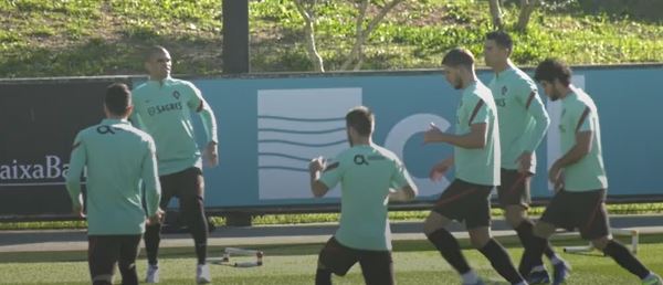Portugal train in Lisbon ahead of WC qualifier