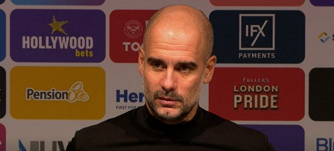 Guardiola insists title race not over post Brentford win