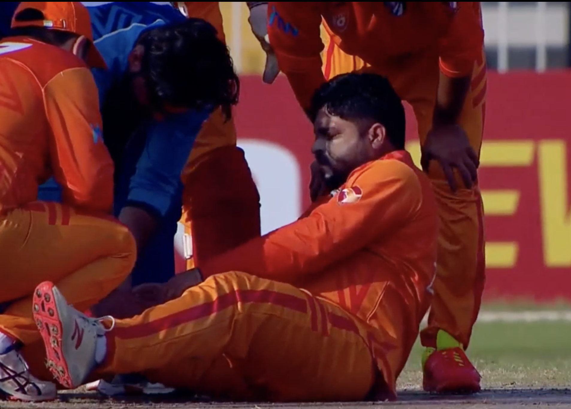 OUCH! Hurts to be a bowler