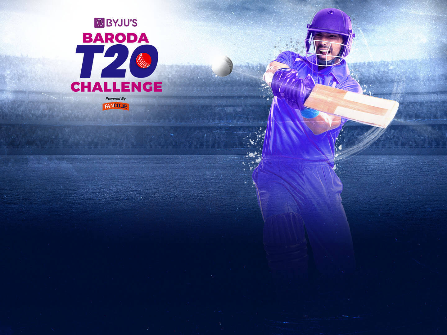 Match 20 of byju's baroda t20 challenge: gladiators vs fighter banner
