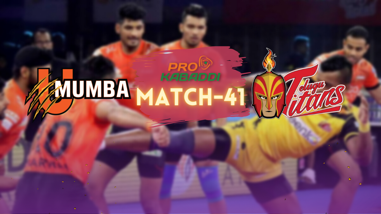 PKL M41: Telugu Titans will find it difficult to beat U Mumba