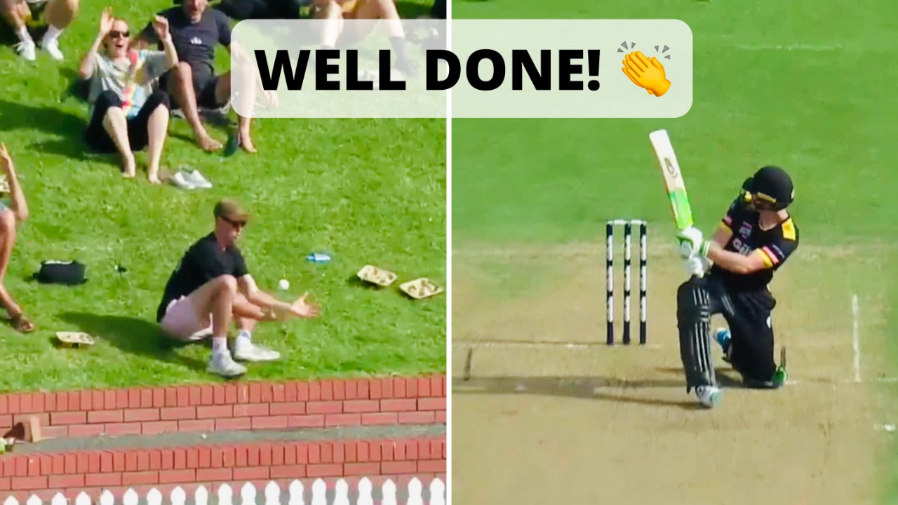 CROWD CATCH! 1... 2... 3... Yes!