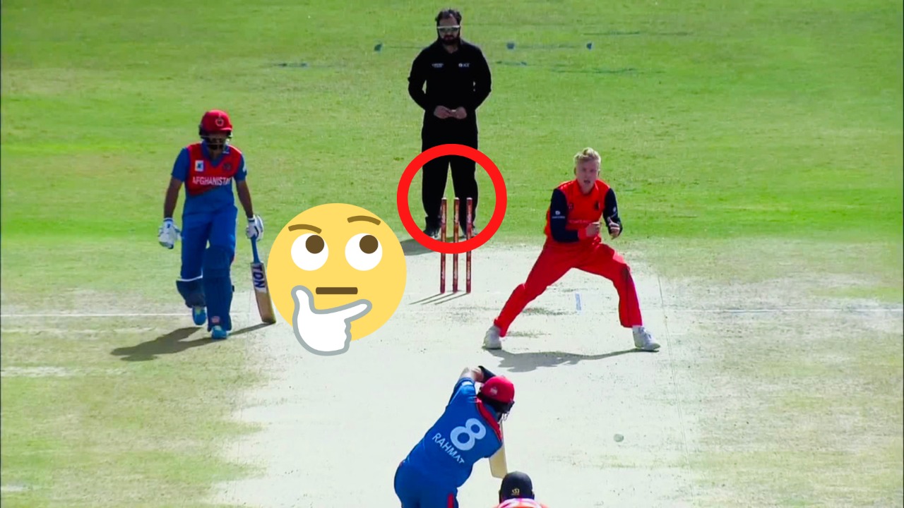 BIZARRE! AFG-NED playing without bails