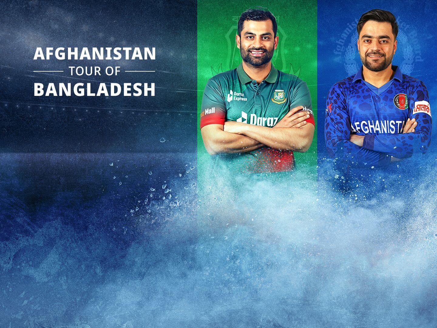 2nd odi of afghanistan tour of bangladesh, 2022: bangladesh vs afghanistan banner