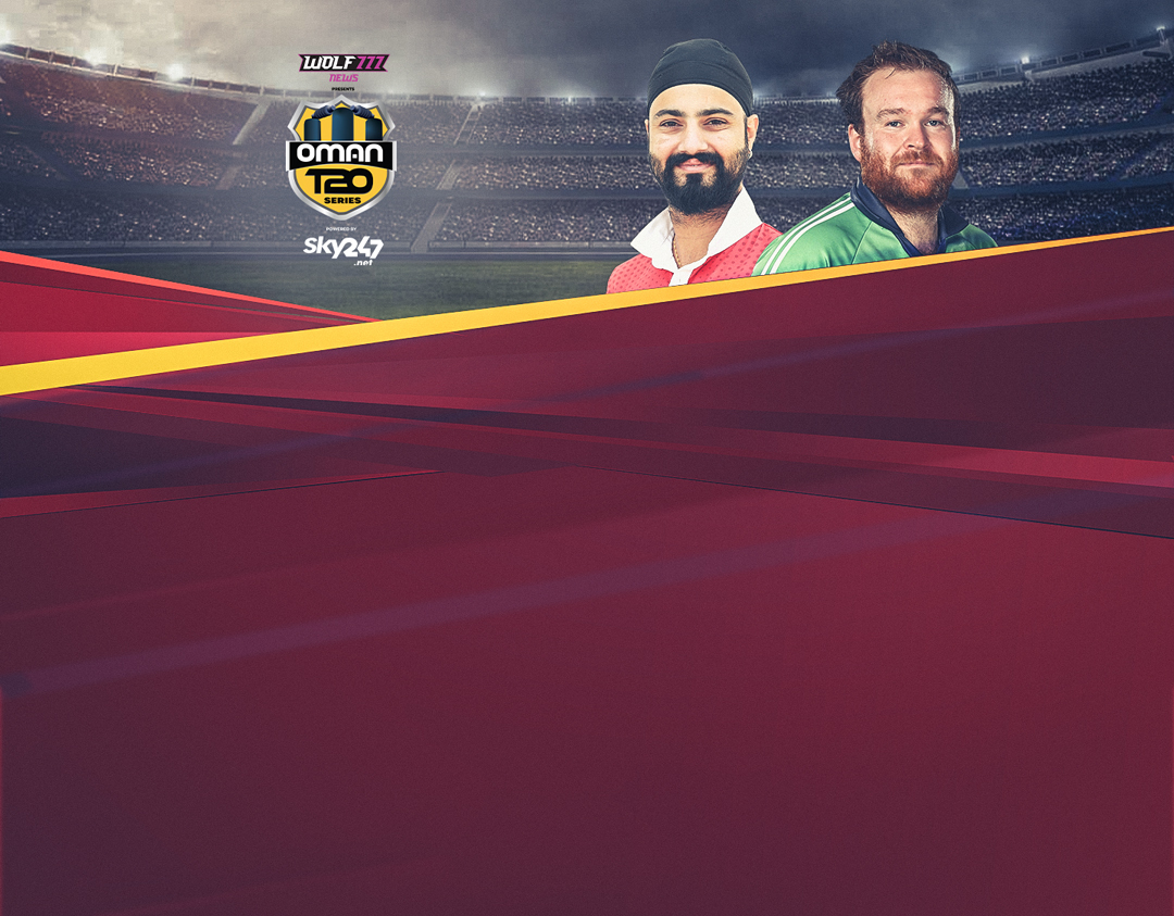  Of oman t20i series: oman vs ireland banner