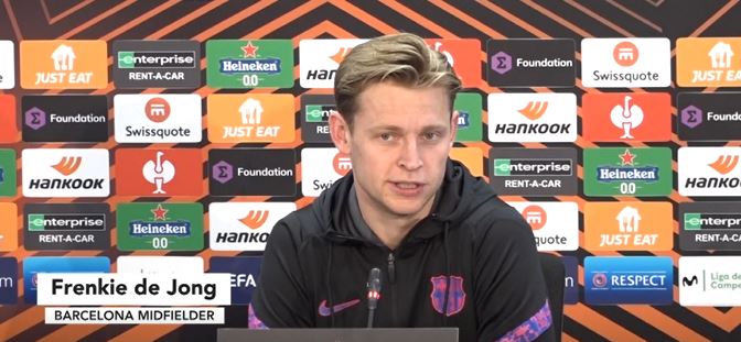 De Jong - "We are favourites" against Galatasary