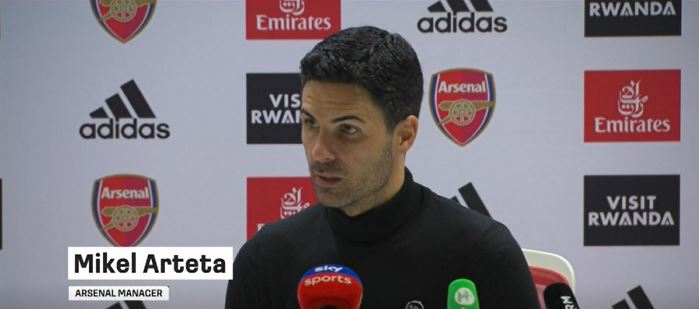 Arteta reflects on Arsenal's 2-0 win over Leicester