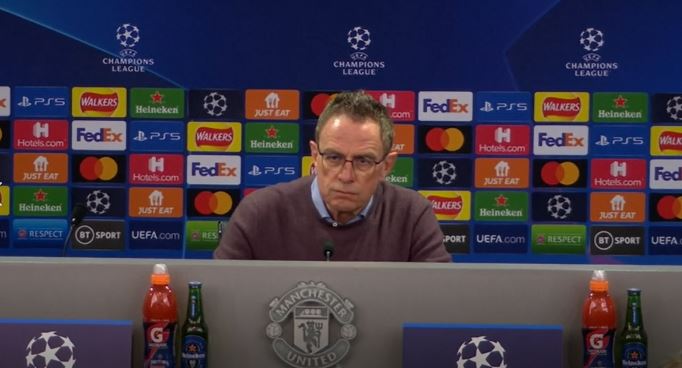 Rangnick unhappy with ref as Man Utd exit UCL
