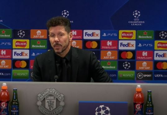 Simeone hails Atletico post win over Man Utd