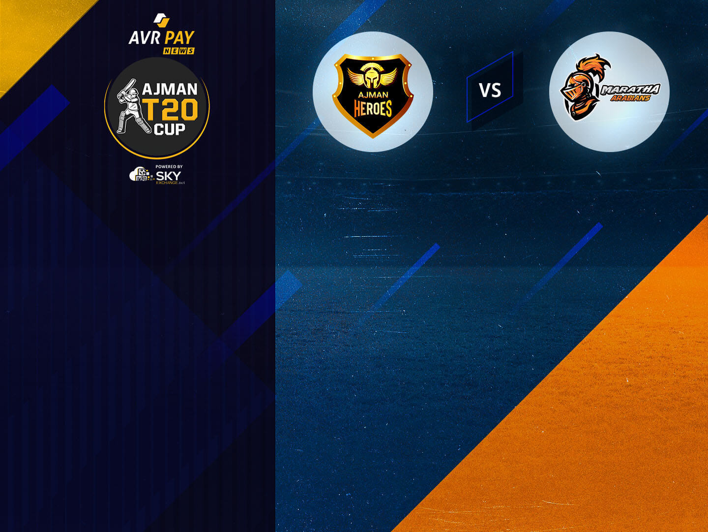 Match 4 of ajman t20 cup, 2022: ajman heroes vs maratha arabians banner