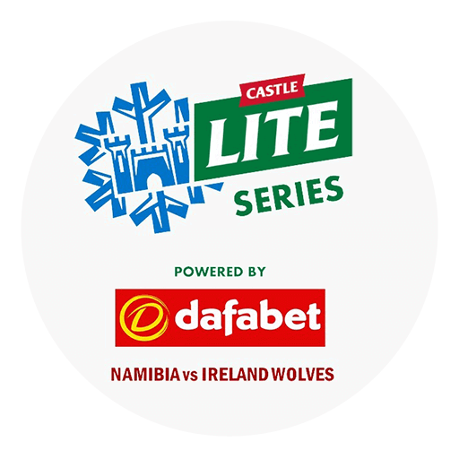 Castle lite series: namibia vs ireland wolves logo