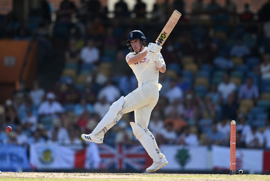 Dan Lawrence's resilient knock of 91 (150)