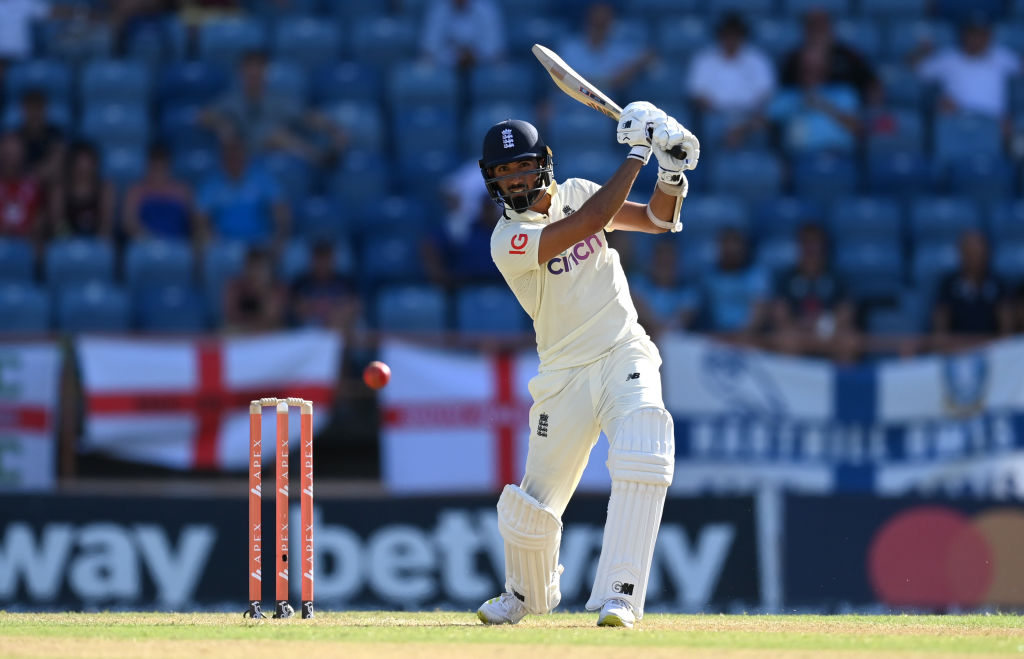 Mahmood, Leach keep England afloat on Day 1