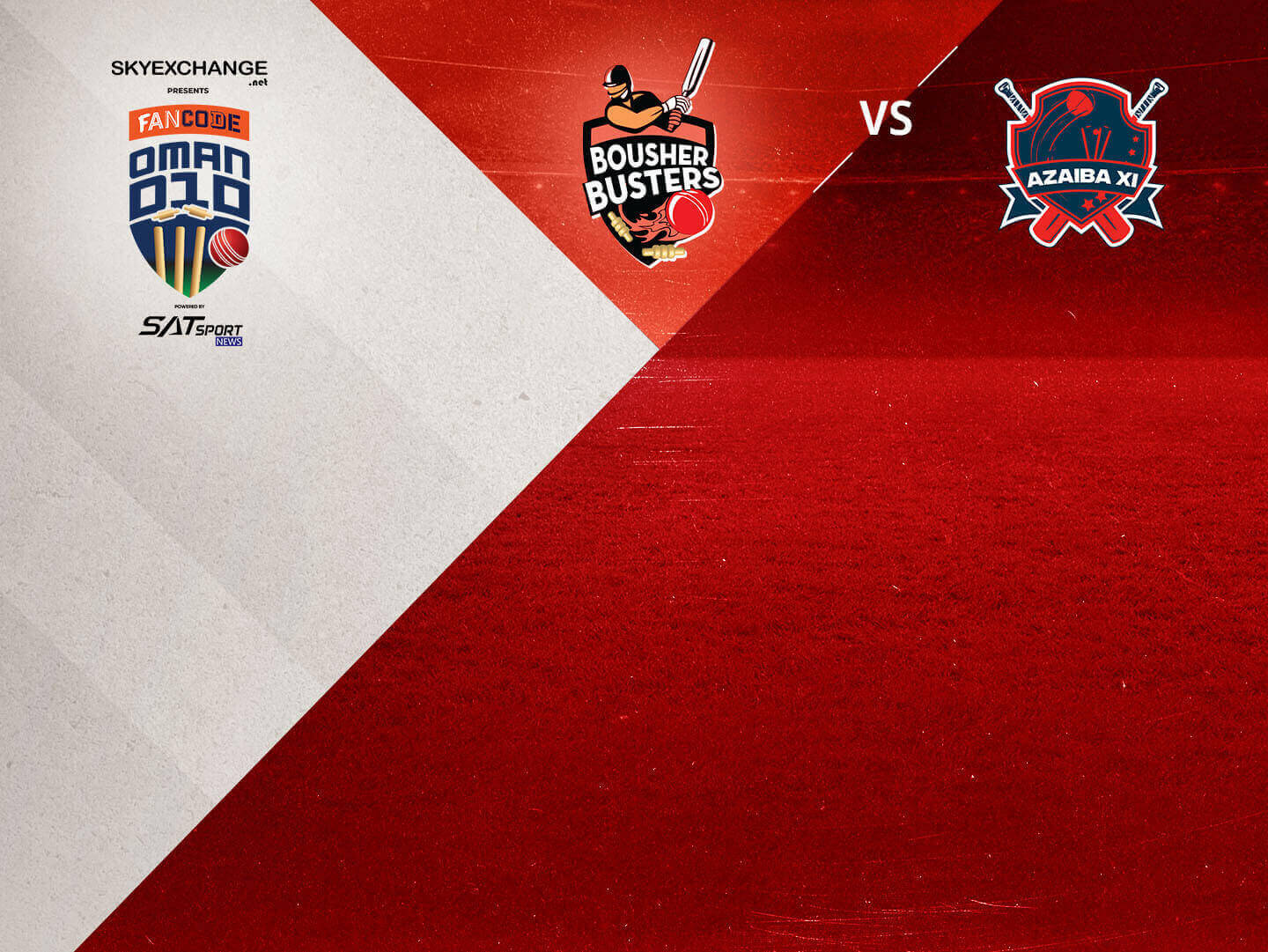 Match 17 of fancode oman d10, 2022: bousher busters vs azaiba xi banner