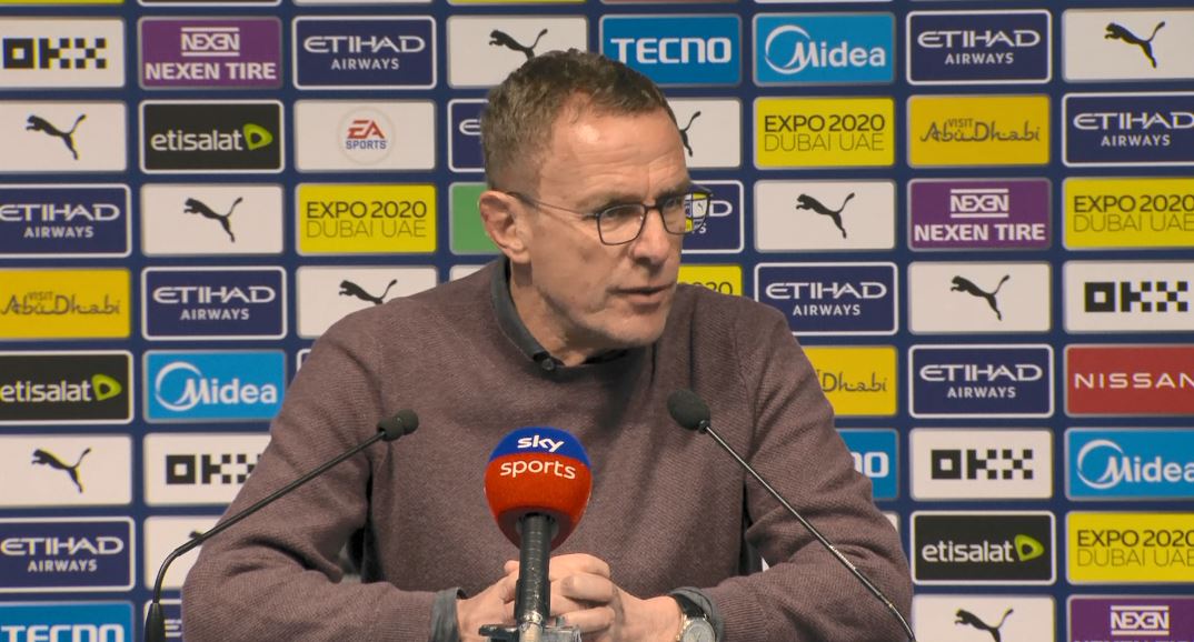 Rangnick laments difficult Man City in 4-1 derby loss