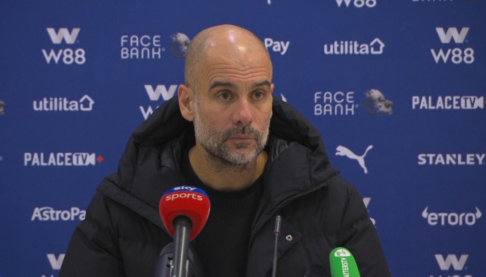 Pep laments goalless draw against Palace in PL