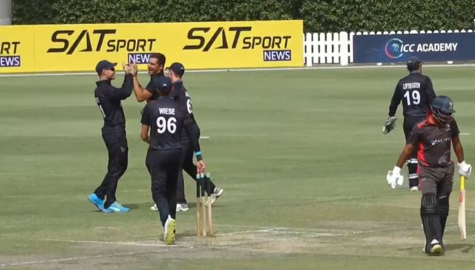 JJ Smit's four-fer skittles UAE
