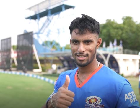 Tilak Varma hits it out in the nets