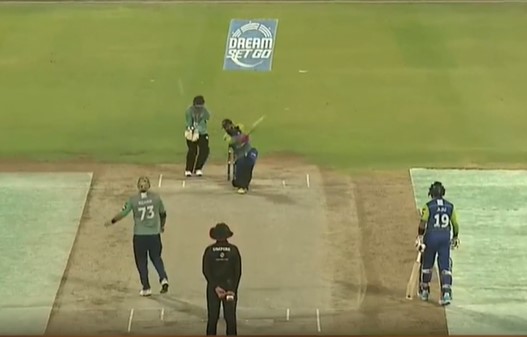 6 4 6 4! Afzal smashes it all over the park