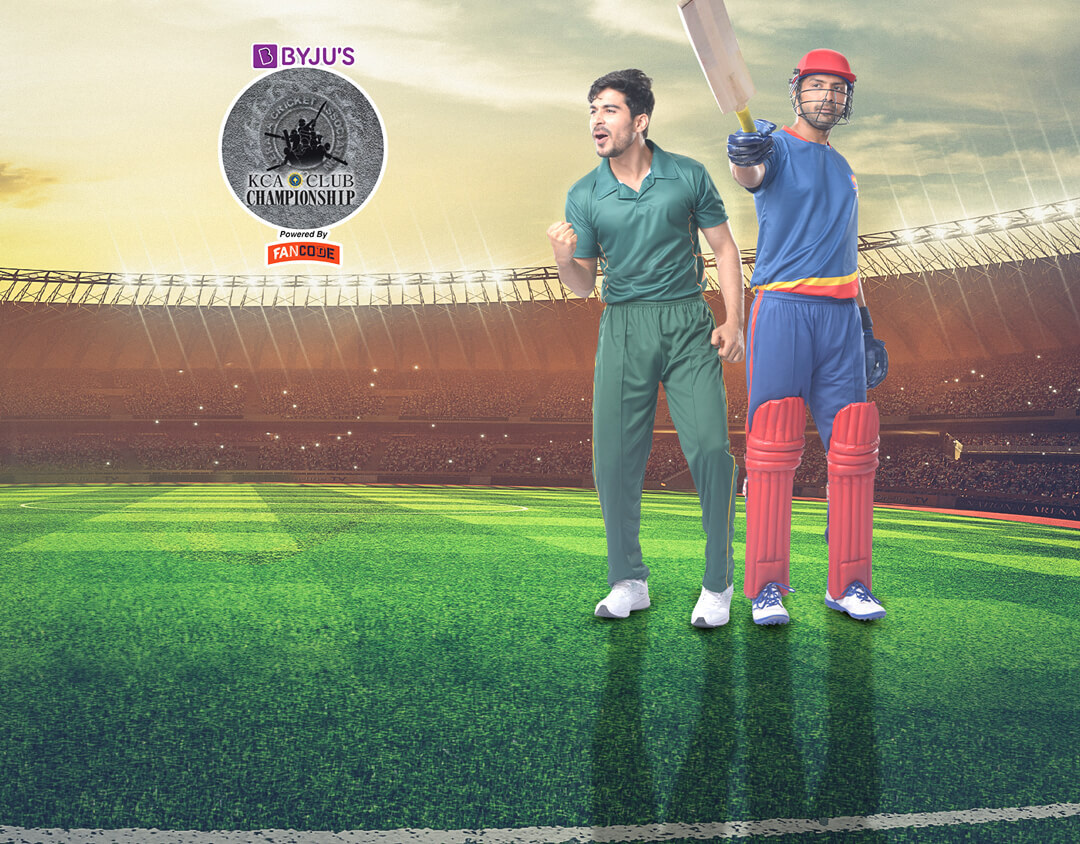 Match 26 of byju's kca club championship t20: masters cricket club vs bk-55 banner