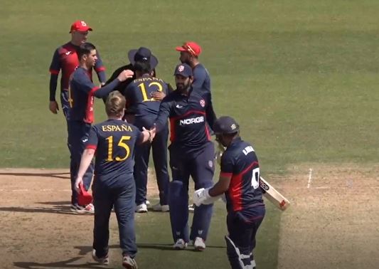 ECI Spain T20I Series, M2: NOR v SPA - Highlights