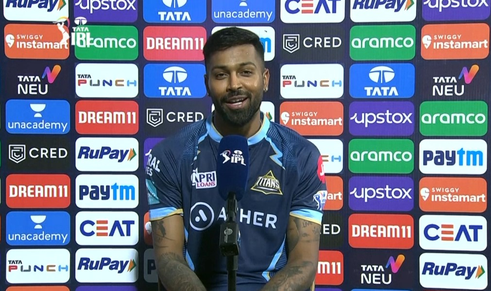 Hardik Pandya hails 'calm' GT after win over RR in Qualifier 1