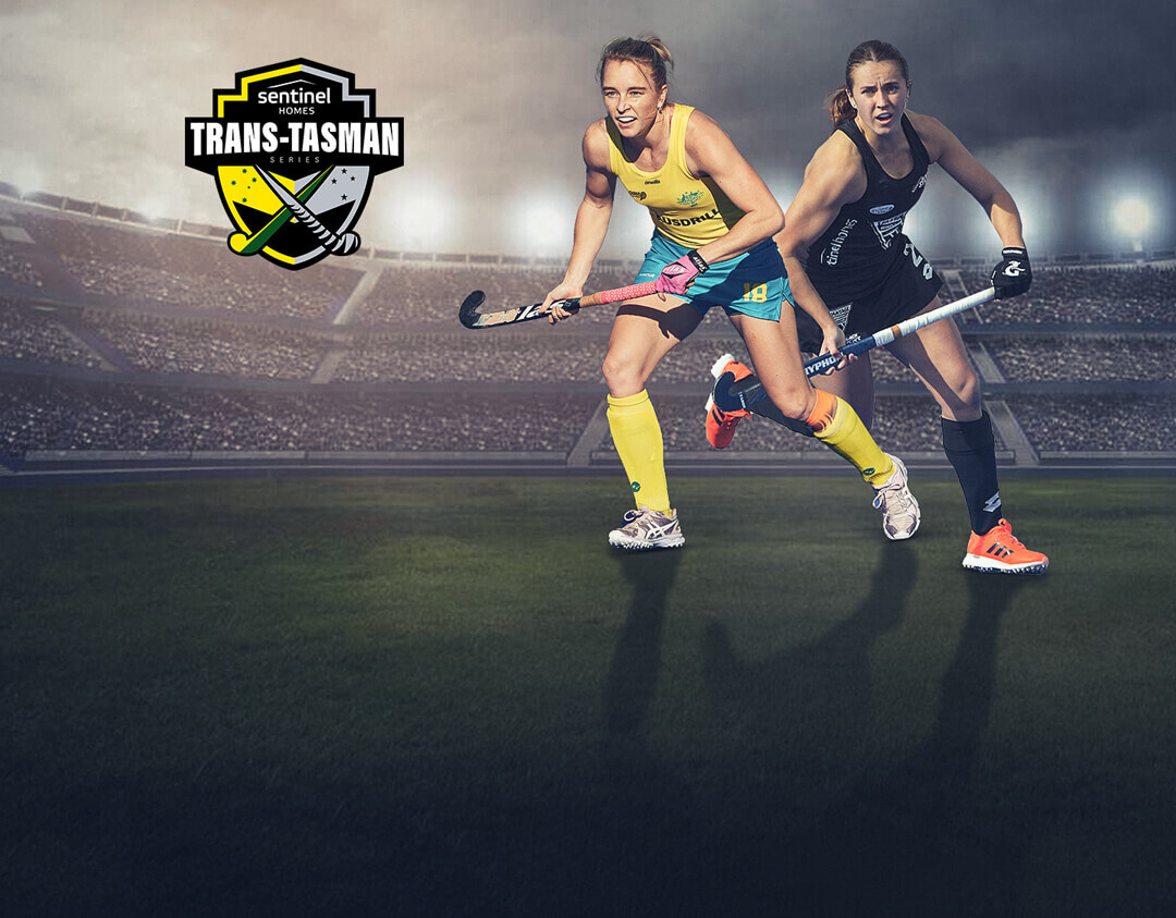 Match #2 of women's trans-tasman hockey series banner