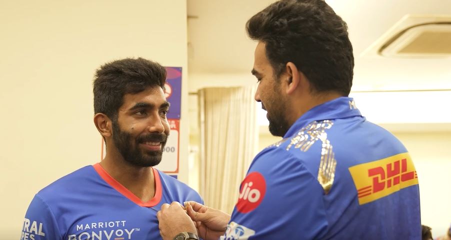 Jasprit Bumrah receives the Dressing Room MOTM Award