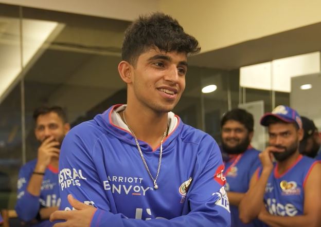 Hrithik Shokeen grabs the Dressing Room MOTM Award