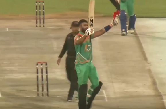 101 with 11 Sixes! Ameer Hamza hits fastest ton of Bukhatir T20