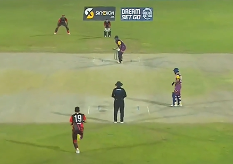 Sharjah chases down a big total to win by 1-wicket against Ajman