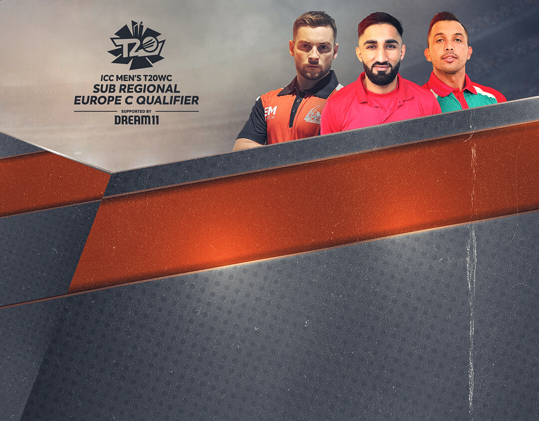 3rd place play-off of icc t20 world cup europe qualifier c: belgium vs spain banner